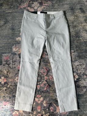 Banana Republic Pale Blue and Cream Sloan Cropped Ankle Pants - NWT 00P
